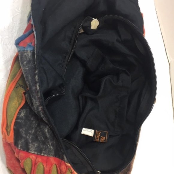 Rising International Cotton HOBO Tie Dyed Floral Shoulder Bag Nepal - Picture 7 of 14